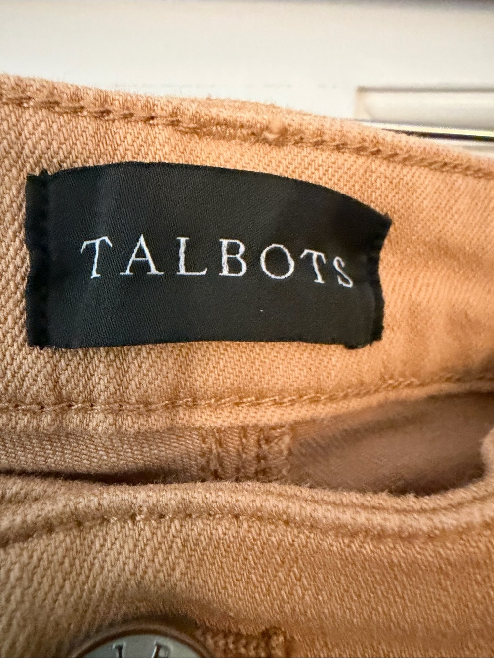 Talbots Slim Ankle Jeans in Camel Denim - Picture 2 of 6